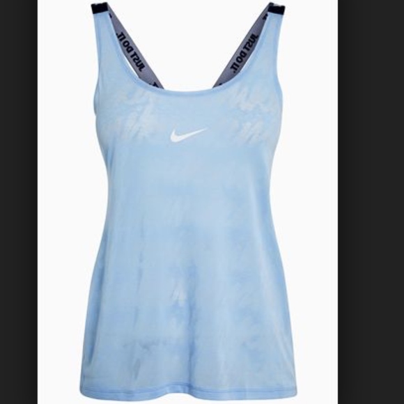 Nike Tank Dry Elastika Split Back Training Lt.Blue - Picture 7 of 7